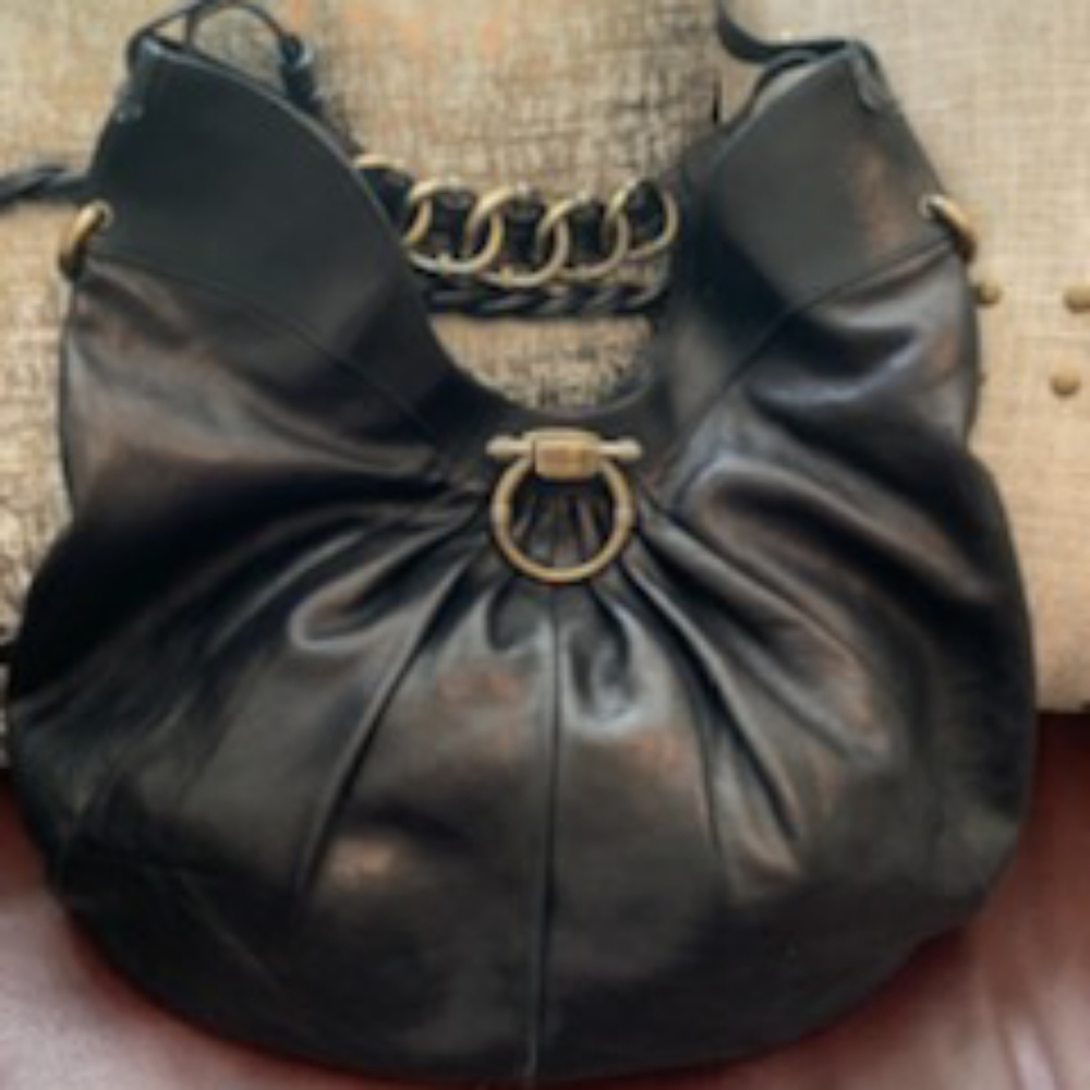 Salvatore Ferragamo Gathered Hobo